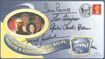 Dave Prowse, Lou Ferrigno, Mark Goddard, Julie Brown signed Multicon Autograph show cover