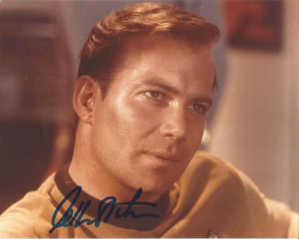 William Shatner as James T Kirk signed Star Trek colour 10 x 8 photo.