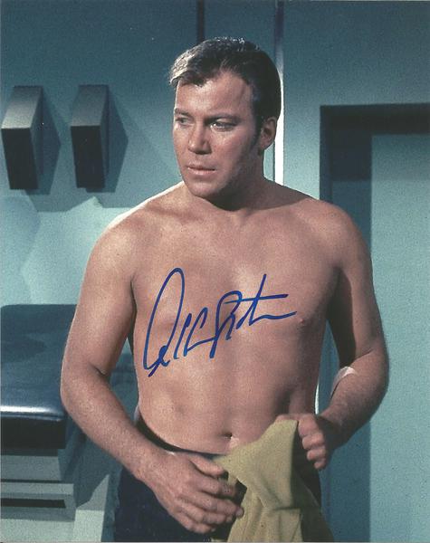 William Shatner as James T Kirk signed Star Trek colour 10 x 8 photo.