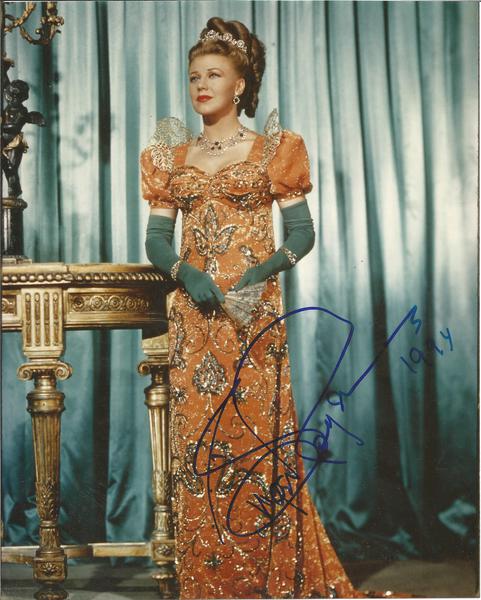 Ginger Rogers signed 10 x 8 colour full length portrait photo