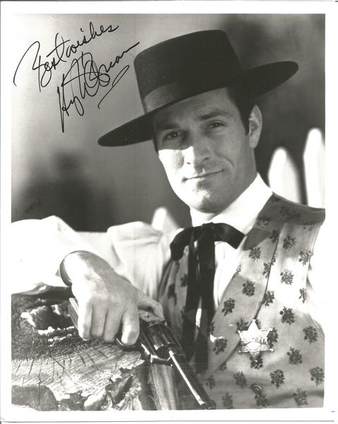Hugh O'Brian signed 10 x 8 b/w photo as Wyatt Earp