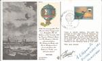 Wg Cdr E A Shipman AFC 41 Sqn Battle of Britain WW2 fighter ace signed First Flight balloon cover