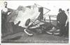 1911 Chicago Aviation Meet postcard with William Badger fatal crash illustration. 