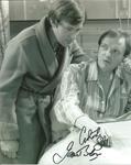 James Bolam and Christopher Strauli Only When I Laugh Signed 10x8 b/w  photo