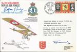 Lord Balfour of Inchrye Great War Fighter Ace and Wg Cdr J H Harris signed No 201 Squadron of the Royal Air Force cover. 